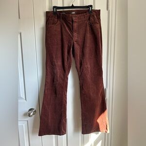 Wild Fable Low Rise Flare Brown Corduroy Pants Size 16